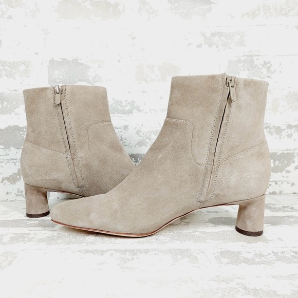 NEW Vince Taupe Suede Ankle Boots,MSRP $395 - Picture 3 of 8